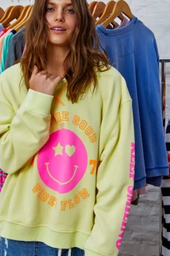 Hammill & Co Jumpers|Hammill & Co Happy Sweat - Lemon