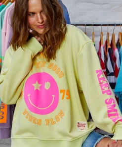 Hammill & Co Jumpers|Hammill & Co Happy Sweat - Lemon