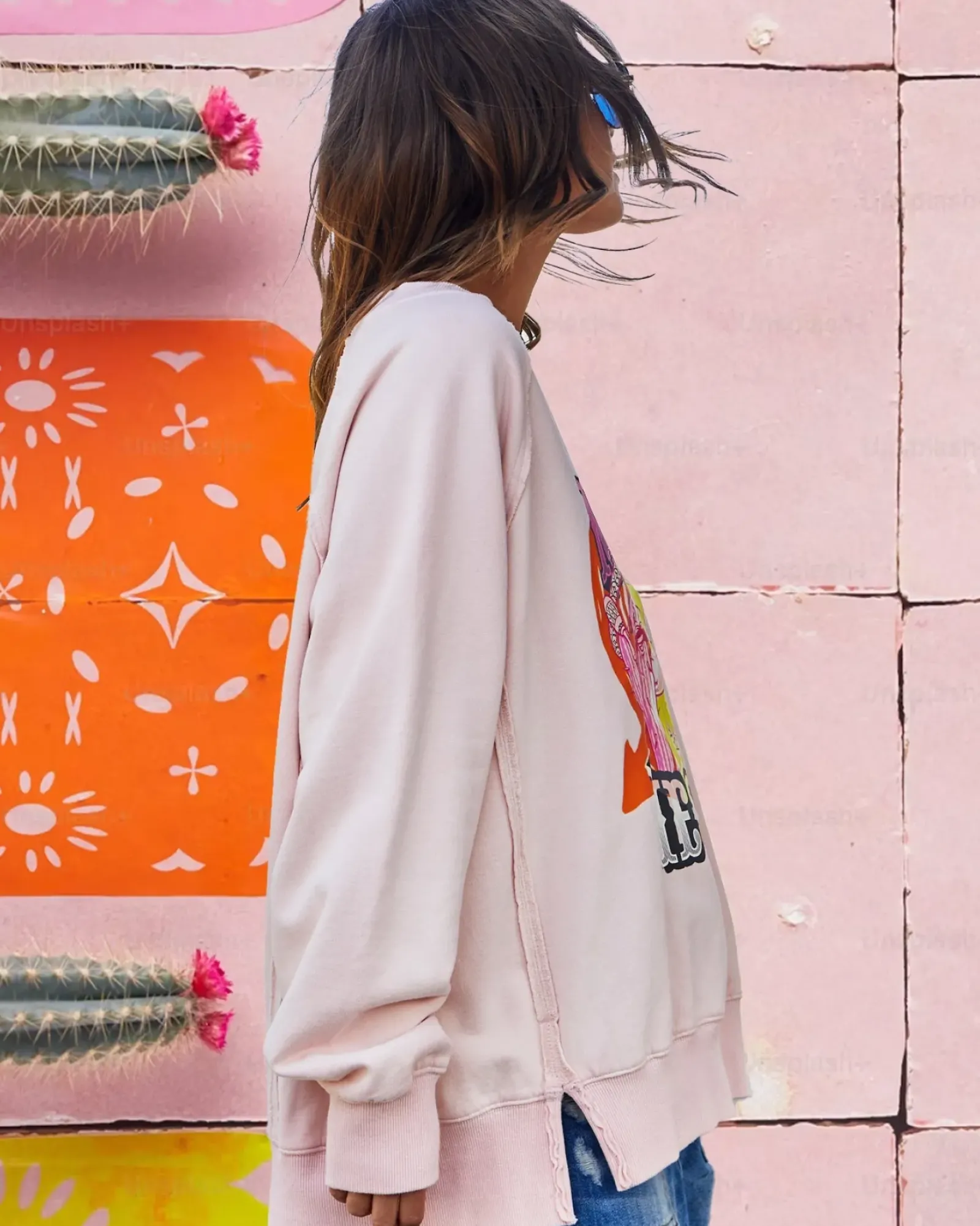 Hammill & Co Jumpers|Hammill & Co Vintage Fiesta Sweat - Pink