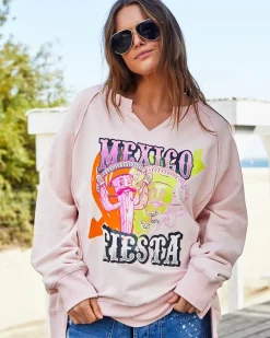 Hammill & Co Jumpers|Hammill & Co Vintage Fiesta Sweat - Pink