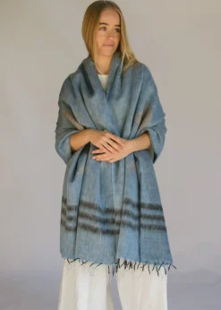 Hobo & Hatch Ponchos & Scarves|Hobo & Hatch Aztec Poncho- Denim
