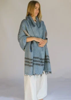 Hobo & Hatch Ponchos & Scarves|Hobo & Hatch Aztec Poncho- Denim