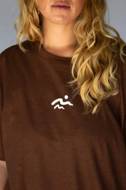 Hobo & Hatch Tops|Hobo & Hatch Coast Tee - Chocolate