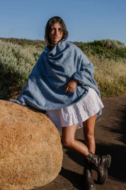 Hobo & Hatch Ponchos & Scarves|Hobo & Hatch Poncho- Denim
