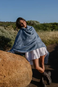 Hobo & Hatch Ponchos & Scarves|Hobo & Hatch Poncho- Denim