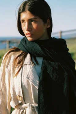 Hobo & Hatch Ponchos & Scarves|Hobo & Hatch Scarf- Black