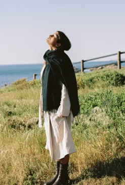 Hobo & Hatch Ponchos & Scarves|Hobo & Hatch Scarf- Black