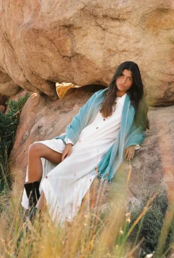 Hobo & Hatch Ponchos & Scarves|Hobo & Hatch Scarf- Marine