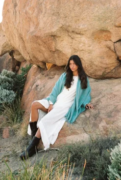 Hobo & Hatch Ponchos & Scarves|Hobo & Hatch Scarf- Marine