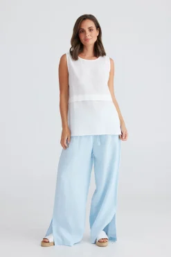 Holiday Tops|St Tropez Tank Top - White