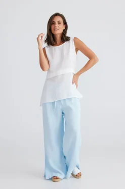 Holiday Tops|St Tropez Tank Top - White