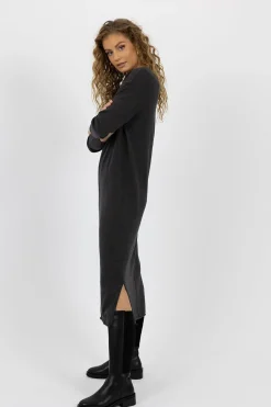 Humidity Knitwear|Dresses|Elena Dress - Charcoal