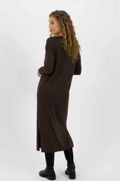Humidity Knitwear|Dresses|Elena Dress - Espresso