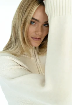 Humidity Tops|Knitwear|Gabriel Zip Jumper - Sand