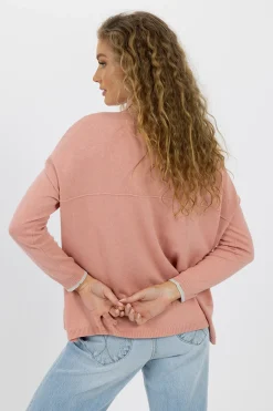 Humidity Tops|Knitwear|Heidi Knit Top - Rose