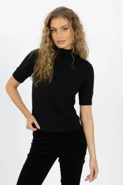 Humidity Tops|Knitwear|Vera Top - Black