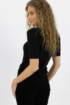 Humidity Tops|Knitwear|Vera Top - Black