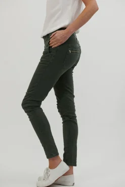 Italian Star Toggle Menu|Pants|Button Jean - Military