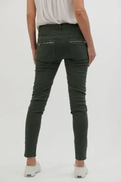 Italian Star Toggle Menu|Pants|Button Jean - Military