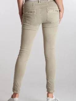 Italian Star Pants|Jeans|Button Jean - Beige