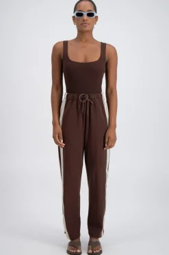 Jasmine Alexa Pants|Panarea Trackpant - Brown