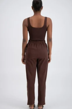 Jasmine Alexa Pants|Panarea Trackpant - Brown