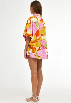 Kinney Tops|Juniper Shirt - Capri Abstract