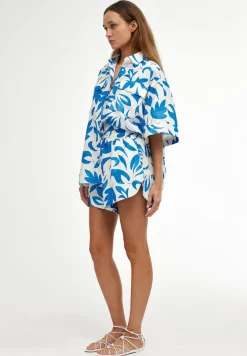 Kinney Tops|Juniper Shirt - Mosaic Blue