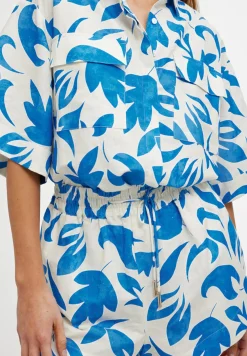 Kinney Tops|Juniper Shirt - Mosaic Blue