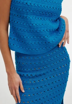 Kinney Tops|Knitwear|Laura Crochet Top - Blue
