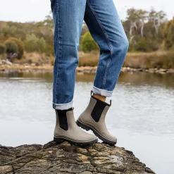 Los Cabos Shoes Boots|Los Cabos Amelia Rainboot - Khaki
