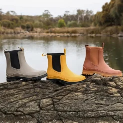Los Cabos Shoes Boots|Los Cabos Amelia Rainboot - Khaki