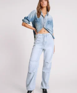 One Teaspoon Jeans|Blue Latte Marley Relaxed Denim Jeans