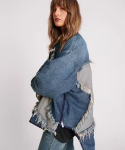 One Teaspoon Jackets & Coats|Wadded Jacket - Memphis Light Star Denim