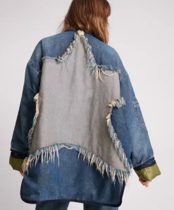 One Teaspoon Jackets & Coats|Wadded Jacket - Memphis Light Star Denim