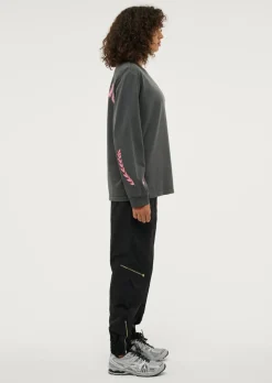 P.E Nation Tops|Phoenix Long Sleeve Tee - Washed Dark Shadow
