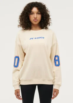 P.E Nation Tops|Jumpers|Rematch Sweat - Pearled Ivory