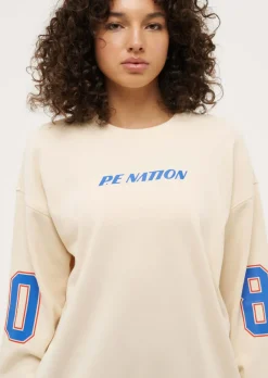 P.E Nation Tops|Jumpers|Rematch Sweat - Pearled Ivory