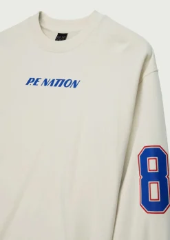 P.E Nation Tops|Jumpers|Rematch Sweat - Pearled Ivory