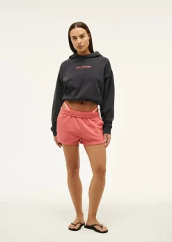 P.E Nation Tops|Transition Hoodie - Washed Ebony