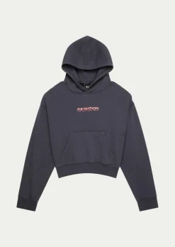 P.E Nation Tops|Transition Hoodie - Washed Ebony