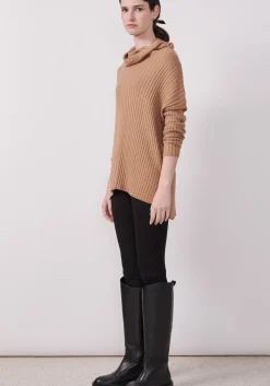 Pol Knitwear|Jumpers|Cirelle Ribbed Rollneck- Fox