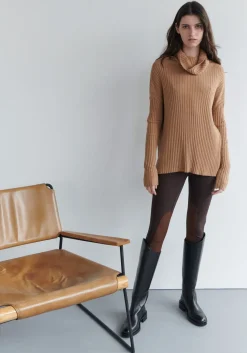 Pol Knitwear|Jumpers|Cirelle Ribbed Rollneck- Fox
