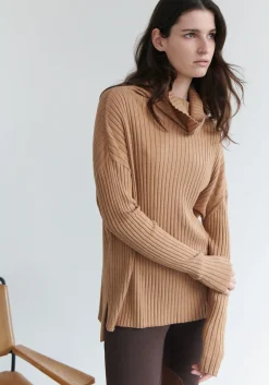 Pol Knitwear|Jumpers|Cirelle Ribbed Rollneck- Fox