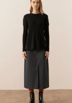 Pol Knitwear|Jumpers|Fitch Ribbed Knit - Black