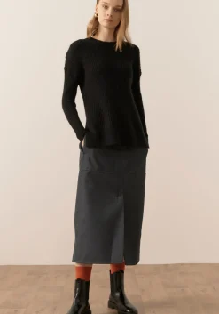 Pol Knitwear|Jumpers|Fitch Ribbed Knit - Black