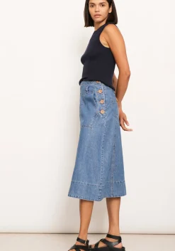 Pol Skirts|Raydel Denim Skirt- Light Wash