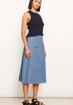 Pol Skirts|Raydel Denim Skirt- Light Wash