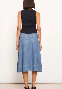 Pol Skirts|Raydel Denim Skirt- Light Wash