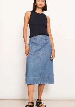 Pol Skirts|Raydel Denim Skirt- Light Wash